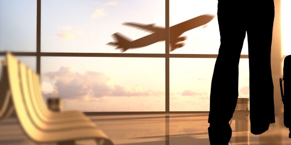 travelers at the airport