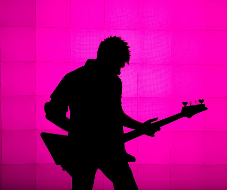 guitarist silhouette image