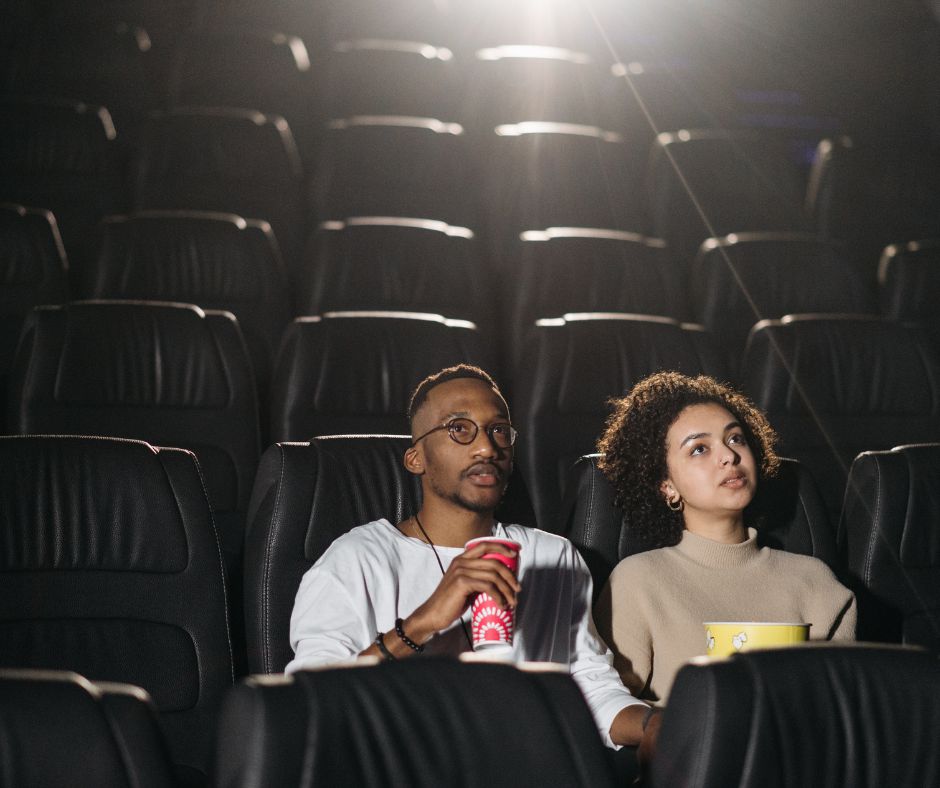 There are few customers in the audience seats