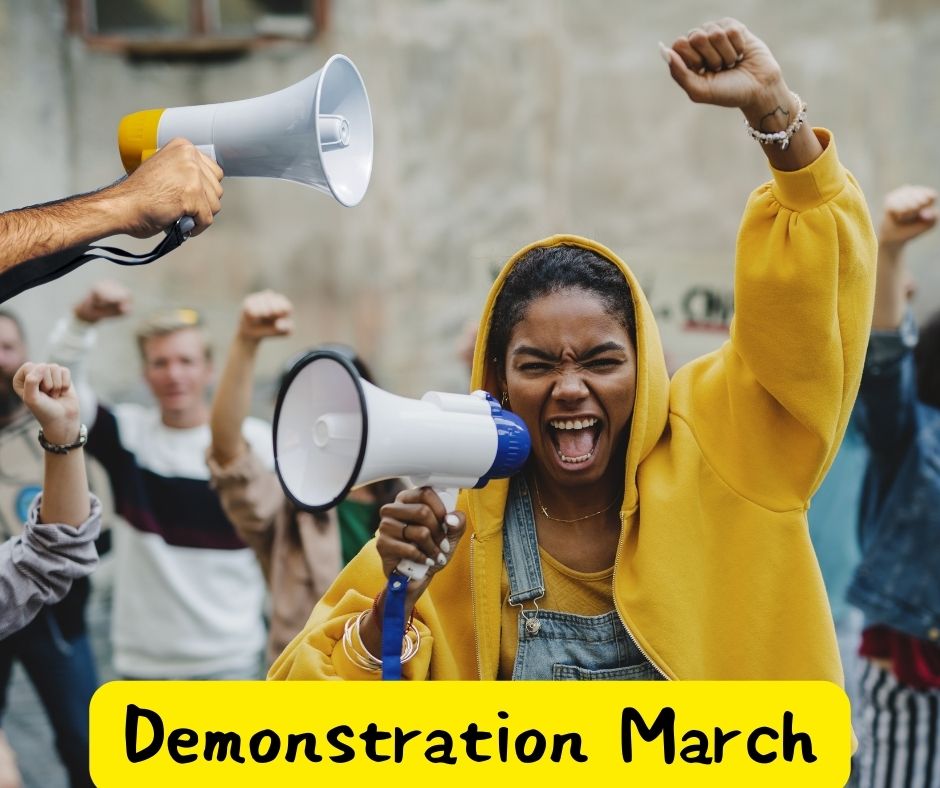 demonstration march